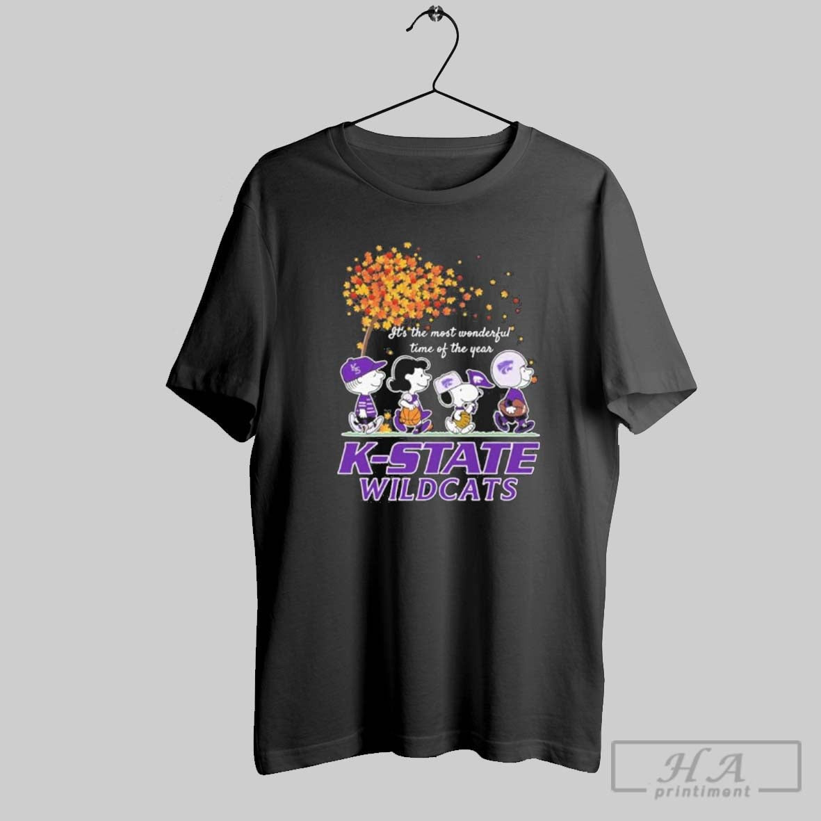 Official K State Wildcats And Peanuts Characters Its The Most Wonderful Time Of The Year Unisex