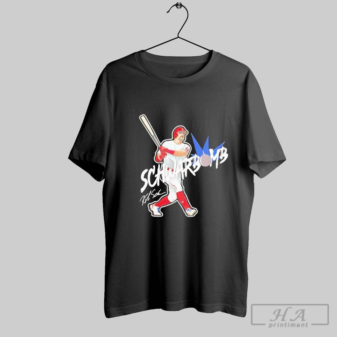 Official Kyle Schwarber Schwarbomb Phillies Signature Unisex