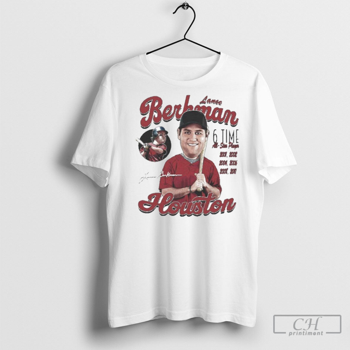 Official Lance Berkman Houston Astros Comic 6 Time All Star Player Shirt Sweater Unisex
