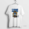 Official Lions Number 1 Mascot Sitting On Throne Holding Cheese Unisex
