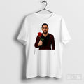 Official Messi Red Suit Rose Portrait Sweater Unisex