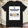 Michigan Men’s Basketball Big Ten Final Four And National Championship Ring Details April Habits Poster t-shirt