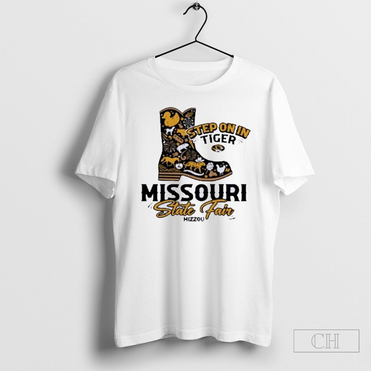 Official Mizzou Tigers Missouri State Fair 2025 Exclusive Step On In Tigers Cowboy Boot Cream