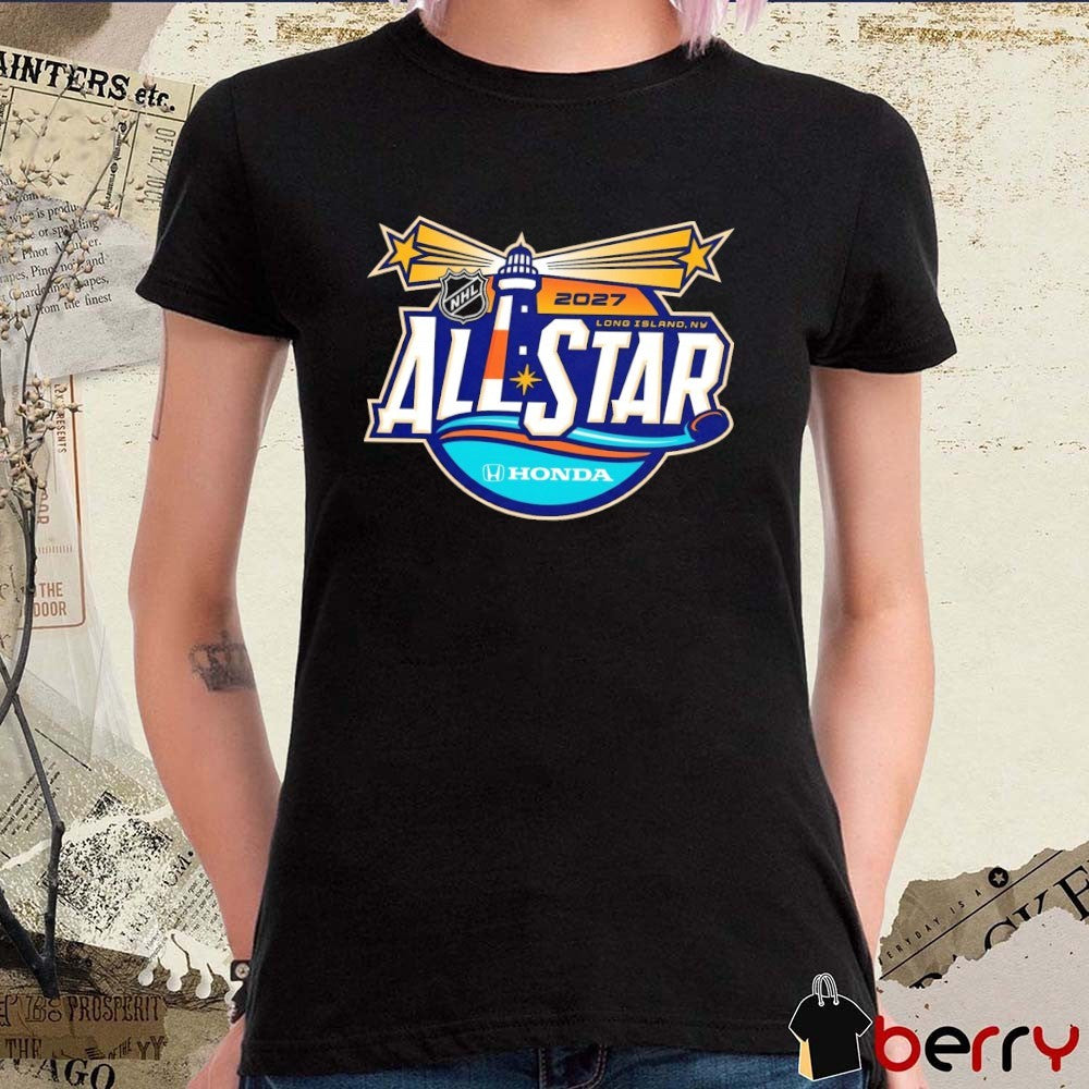 NHL Reveals 2027 All-Star Weekend Long Island NY Logo t-shirt