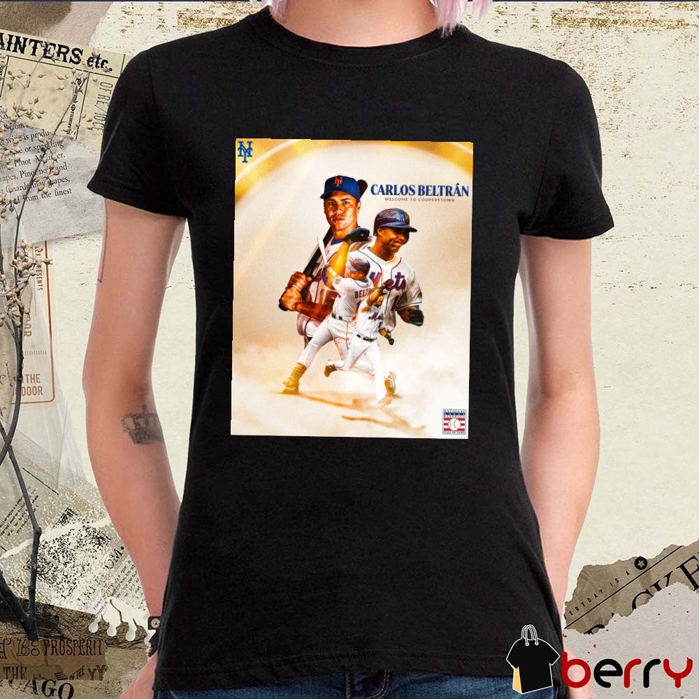 New York Mets Carlos Beltran Welcome To Cooperstown National Baseball Hall of Fame 2026 MLB Poster t-shirt