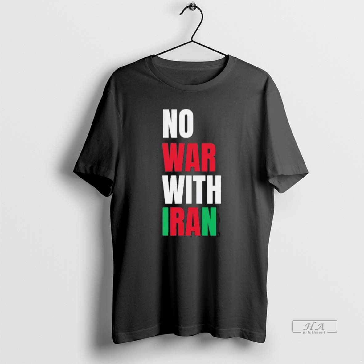 Official No War With Iran Stop Trumps War Anti Fascist Men Unisex