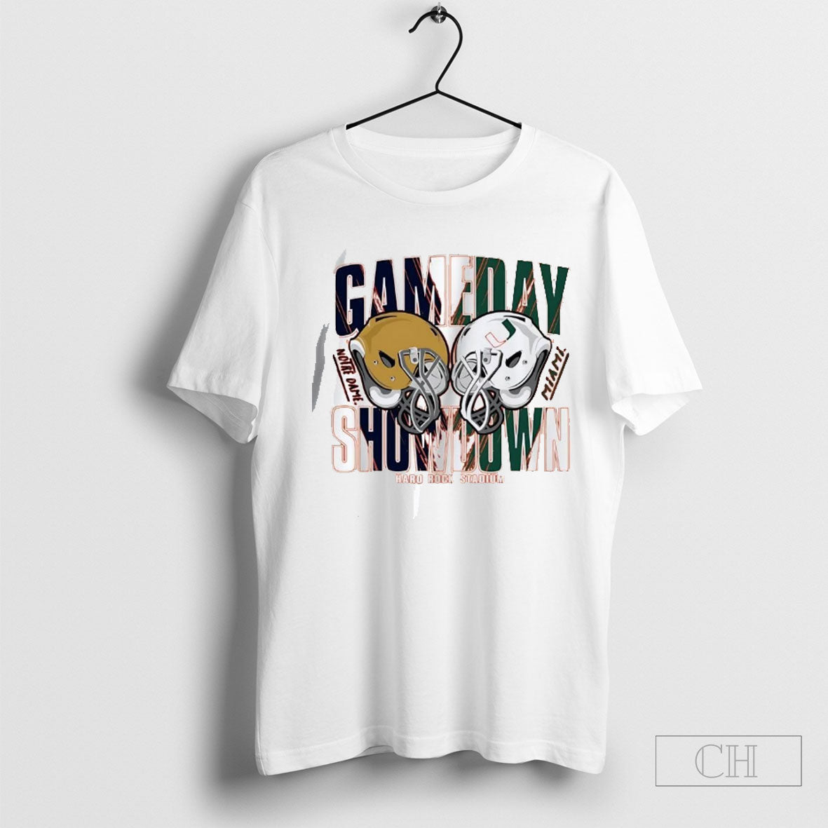 Official Notre Dame Vs Miami Gameday Showdown Hard Rock Stadium Sweater Unisex