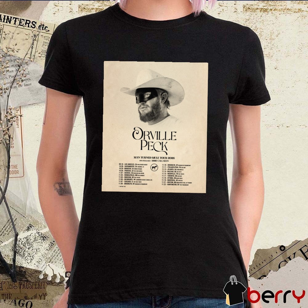 Orville Peck Man Turned Mule Tour 2026 Tour Dates Schedule Poster t-shirt