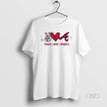 Official Peace Love Braves Atlanta Baseball Fan Graphic Unisex