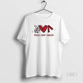 Official Peace Love Dbacks Arizona Baseball Fan Graphic Unisex