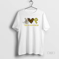 Official Peace Love Pirates Pittsburgh Baseball Hand Heart Graphics Unisex