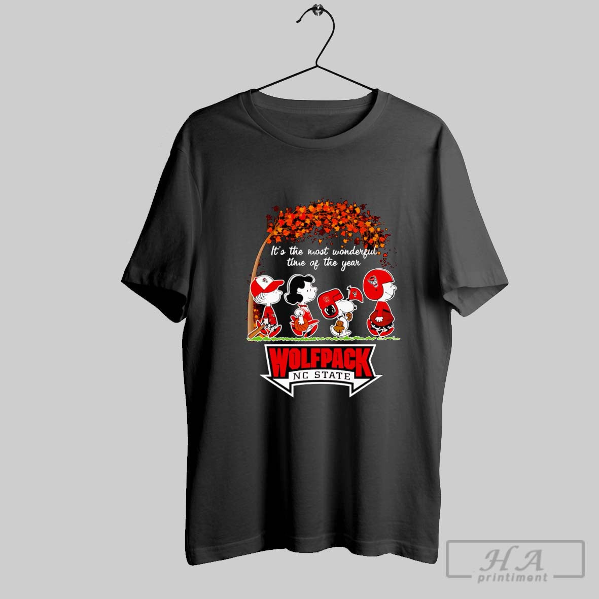 Official Peanuts Its The Most Wonderful Time Of The Year Wolfpack Nc State Unisex