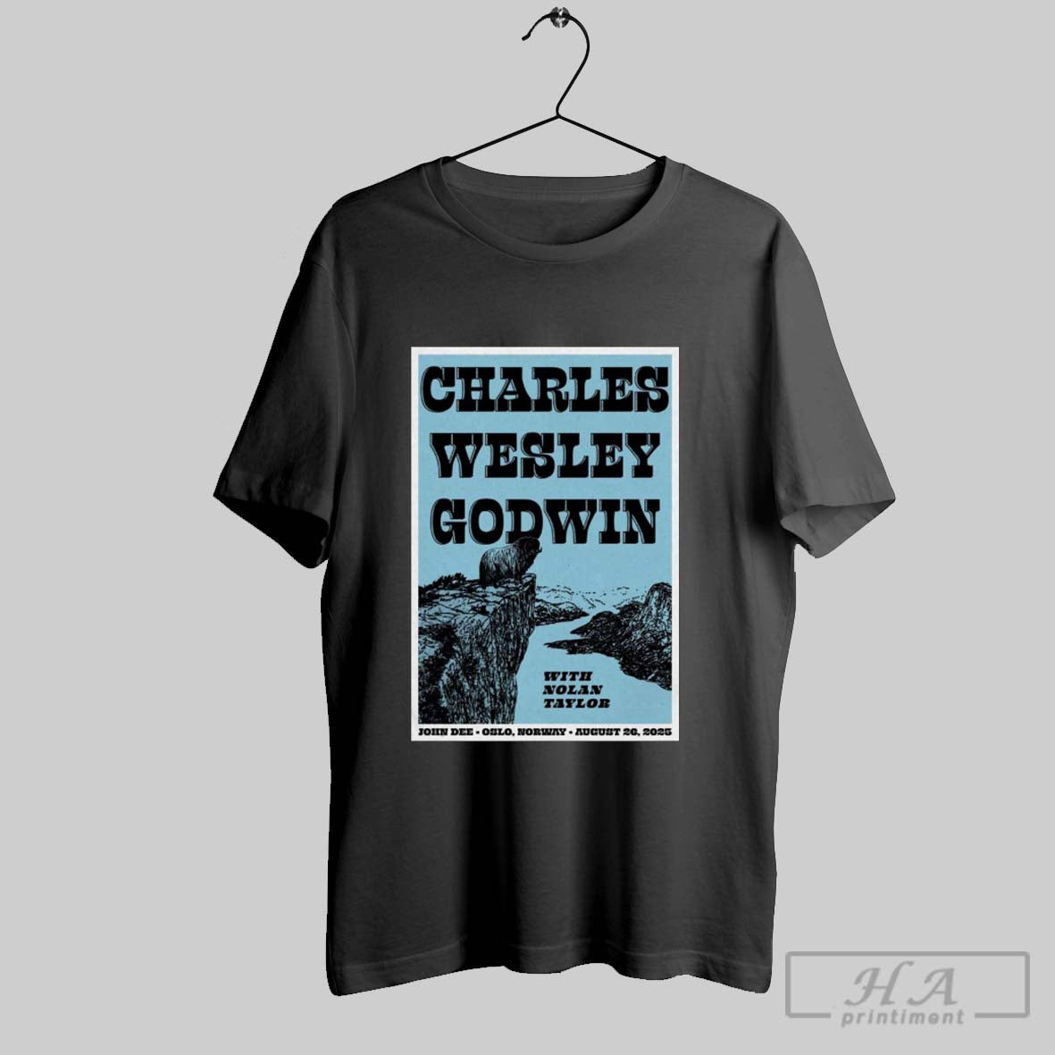 Official Poster Charles Wesley Godwin August 26 2025 John Dee In Oslo Norway Unisex