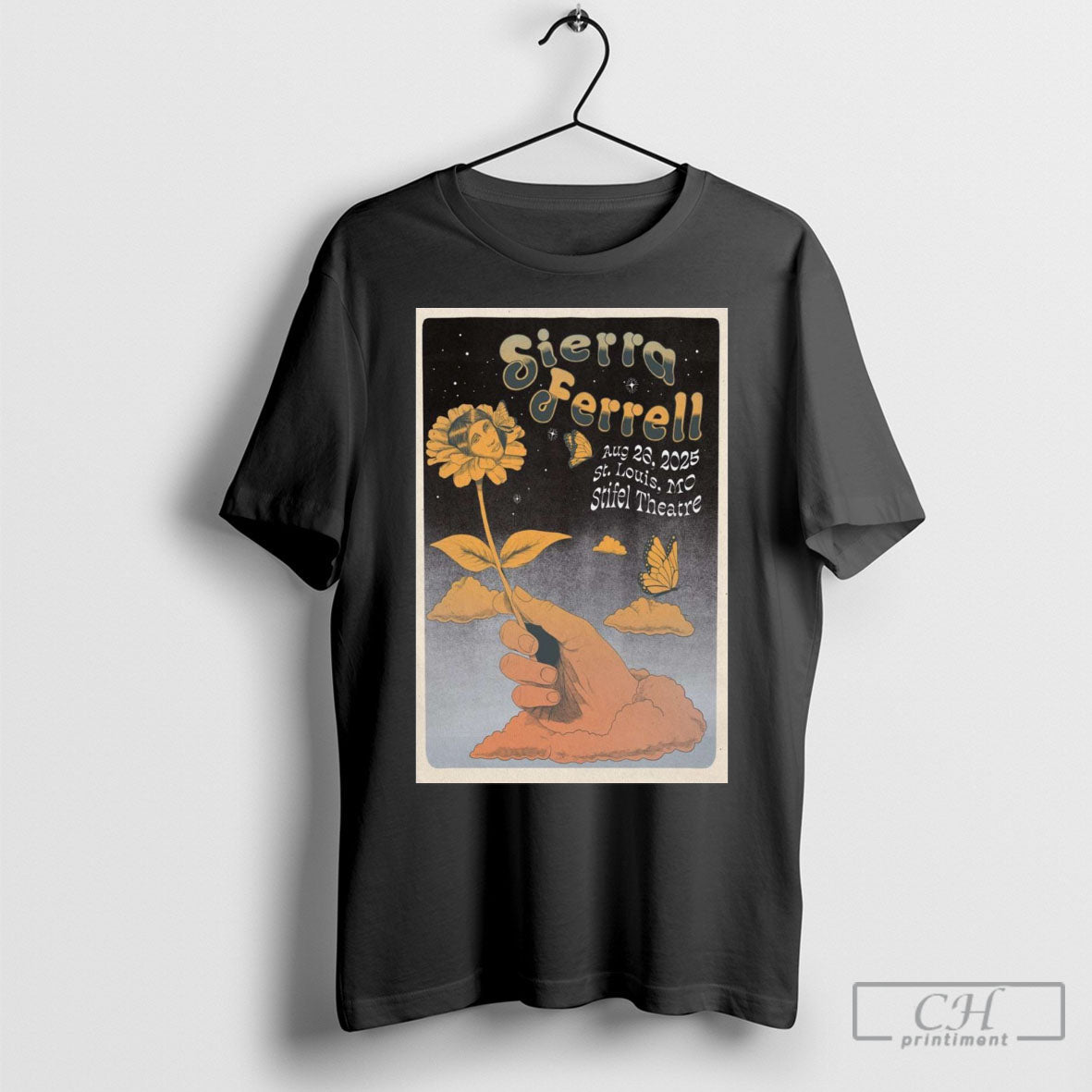 Official Poster Sierra Ferrell August 26 2025 Stifel Theatre St Louis Mo Concert Sweater Unisex
