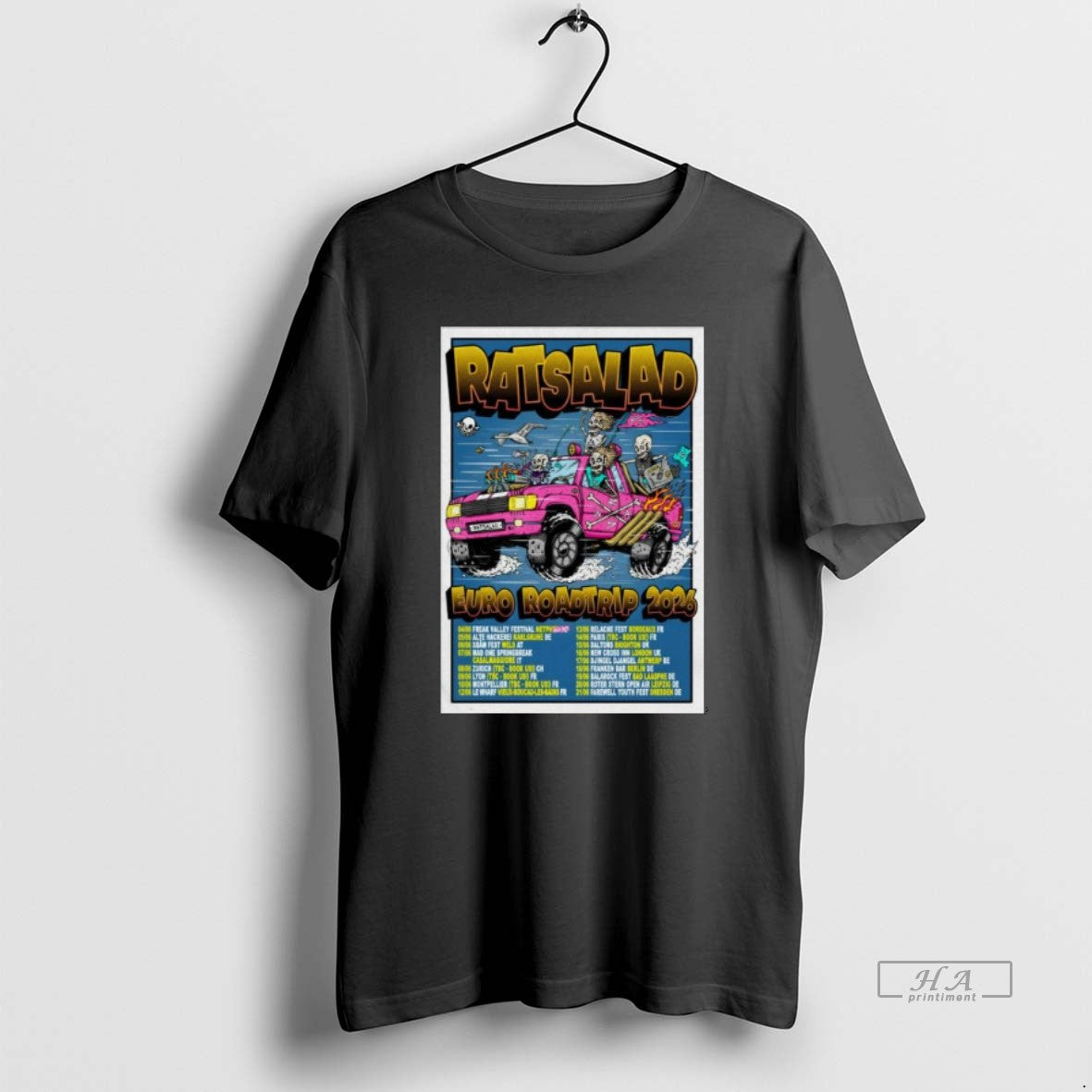 Official Ratsalad Euro Roadtrip Tour 26 Men Unisex