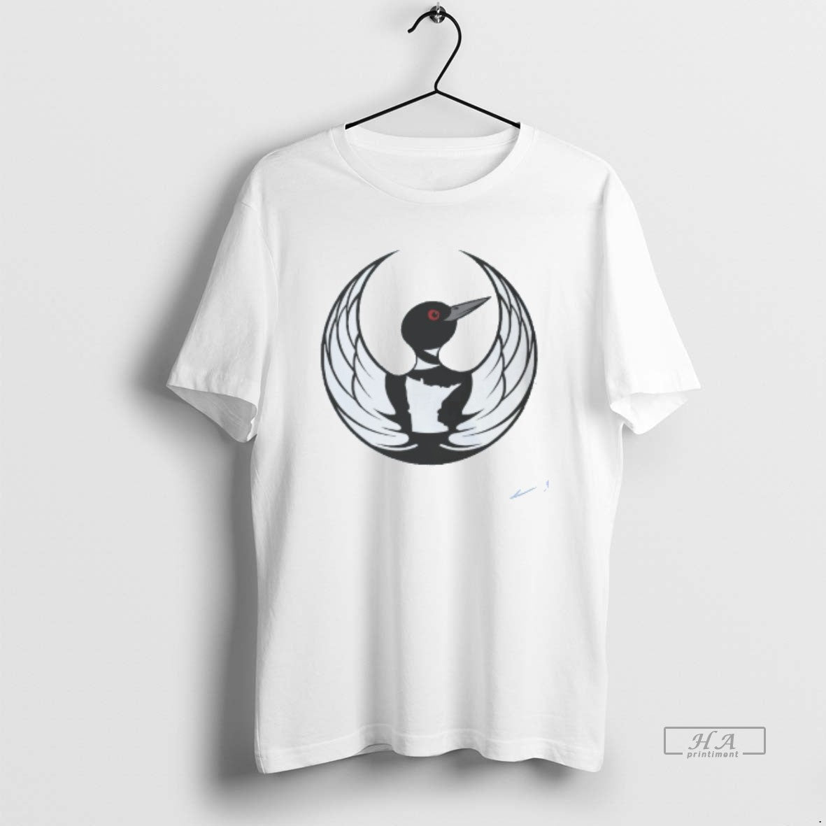 Official Resistance Minnesota Loon Mens White Tee Unisex