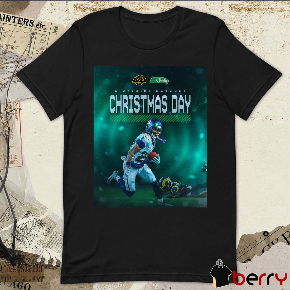 Seahawks and Rams Rivalries Matchup Christmas Day 2026 Poster t-shirt