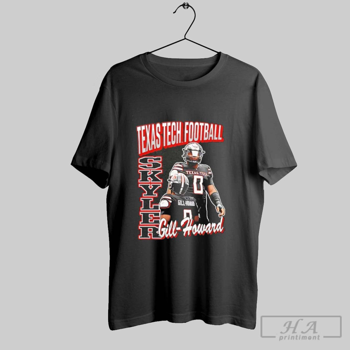 Official Skyler Gill Howard Texas Tech Red Raiders Vintage Unisex