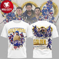 Official Team Usa 2026 Winter Games Ice Hockey Gold Medal Champions Two Sided Shirt Unisex