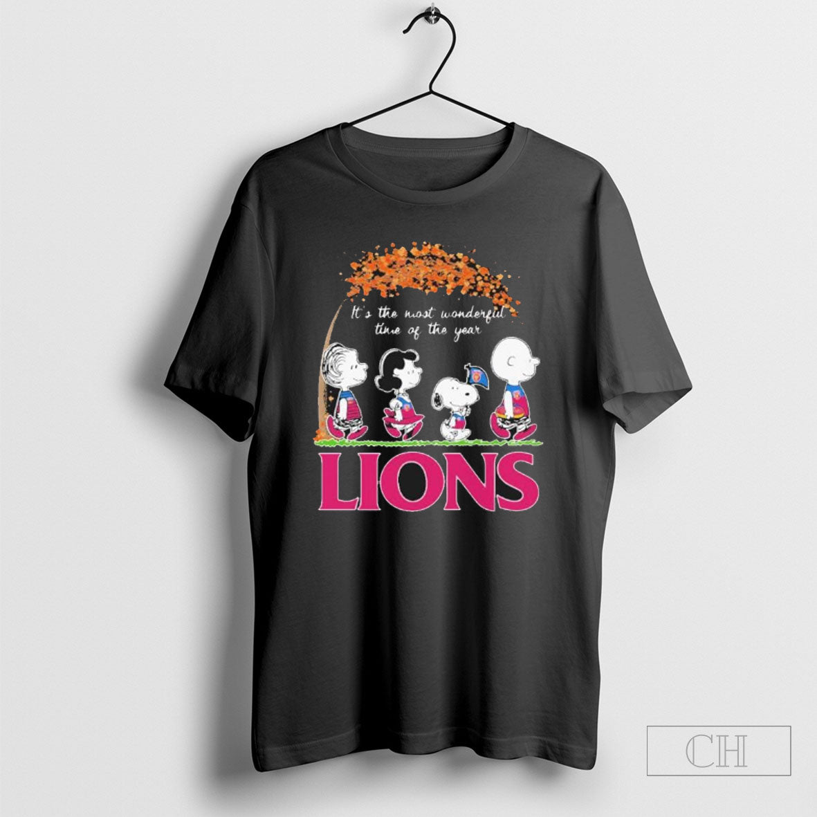 Official The Peanuts Walking Brisbane Lions Its The Most Wonderful Time Of The Year Sweater