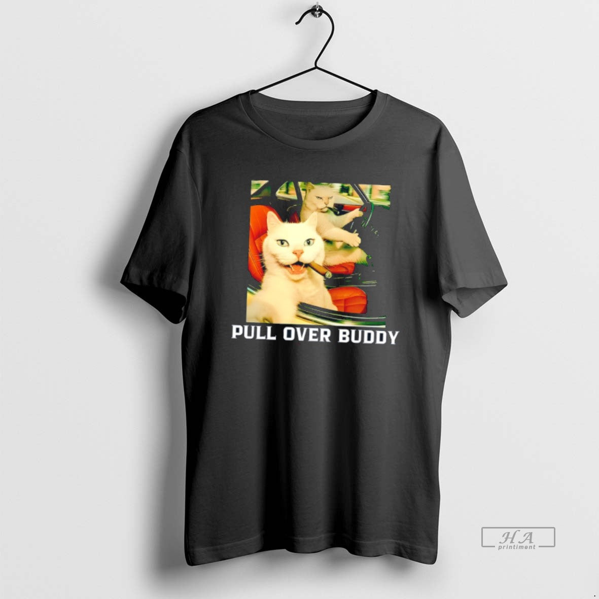 Official Two Cats In Car Pull Over Buddy Unisex