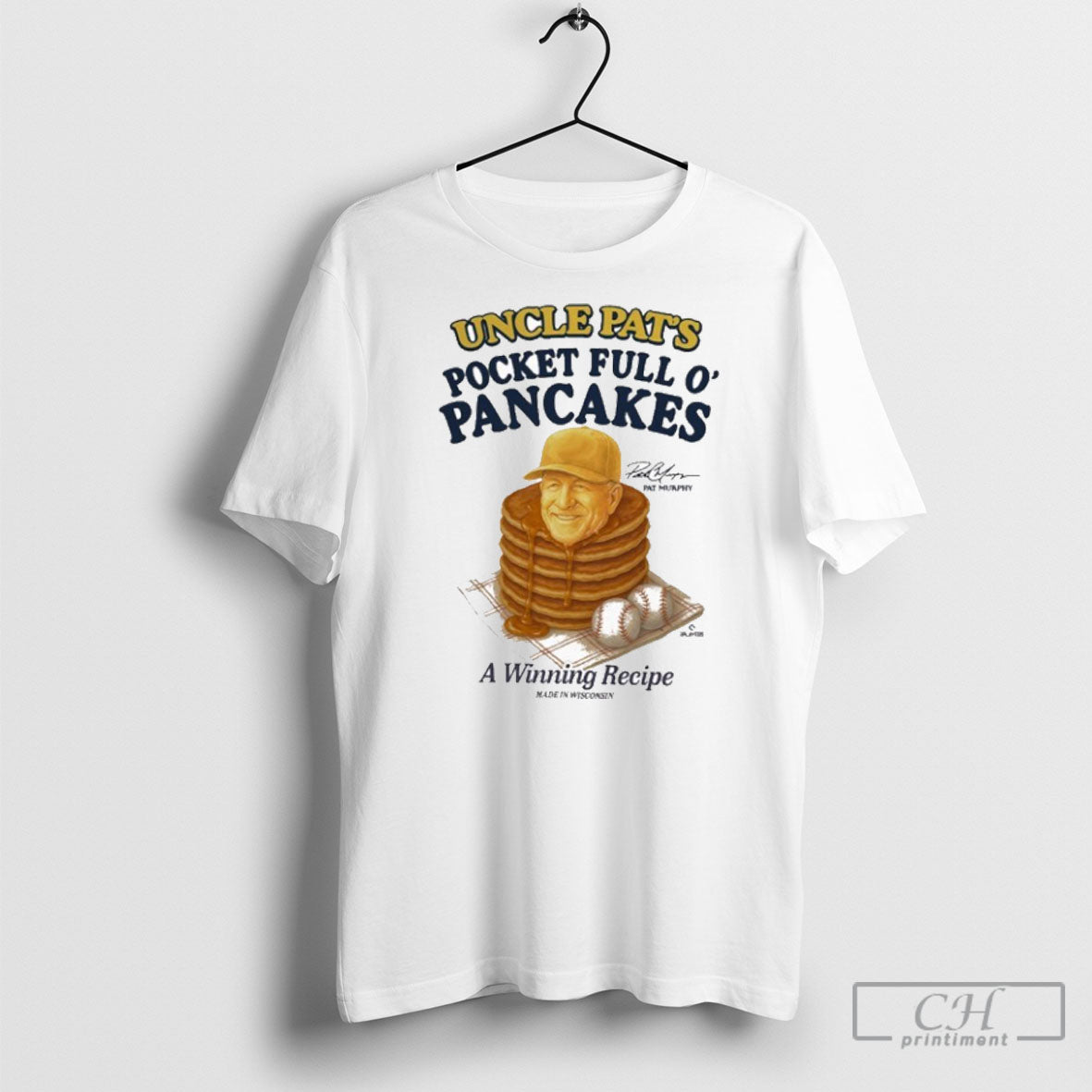 Official Uncle Pats Pocket Full O Pancakes Pat Murphy Sweater Unisex