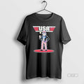 Official Uncle Sam Team Usa 2026 World Baseball Caricature Blackshirt Unisex