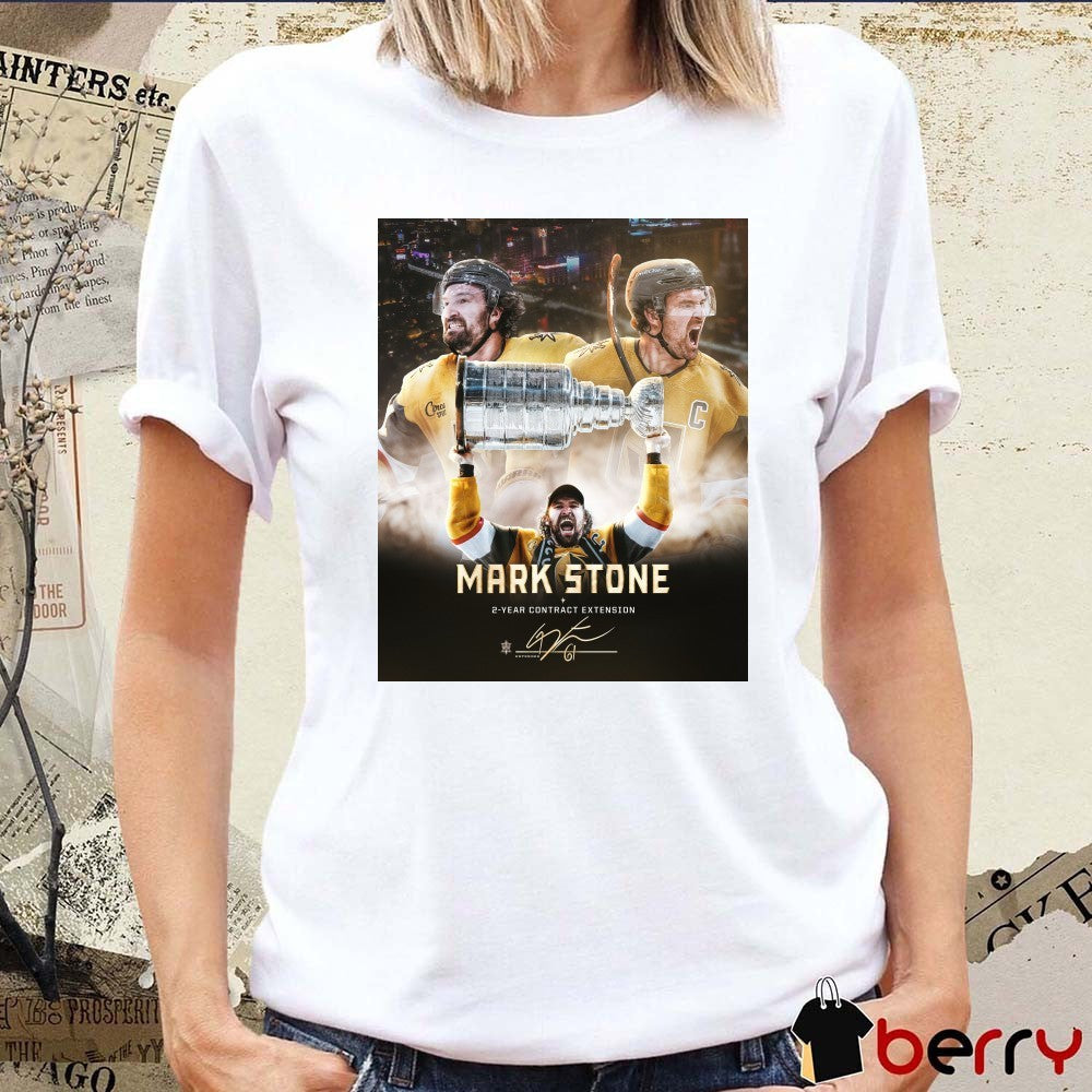 Vegas Golden Knights Mark Stone 2-year Contract Extension Signature Poster t-shirt