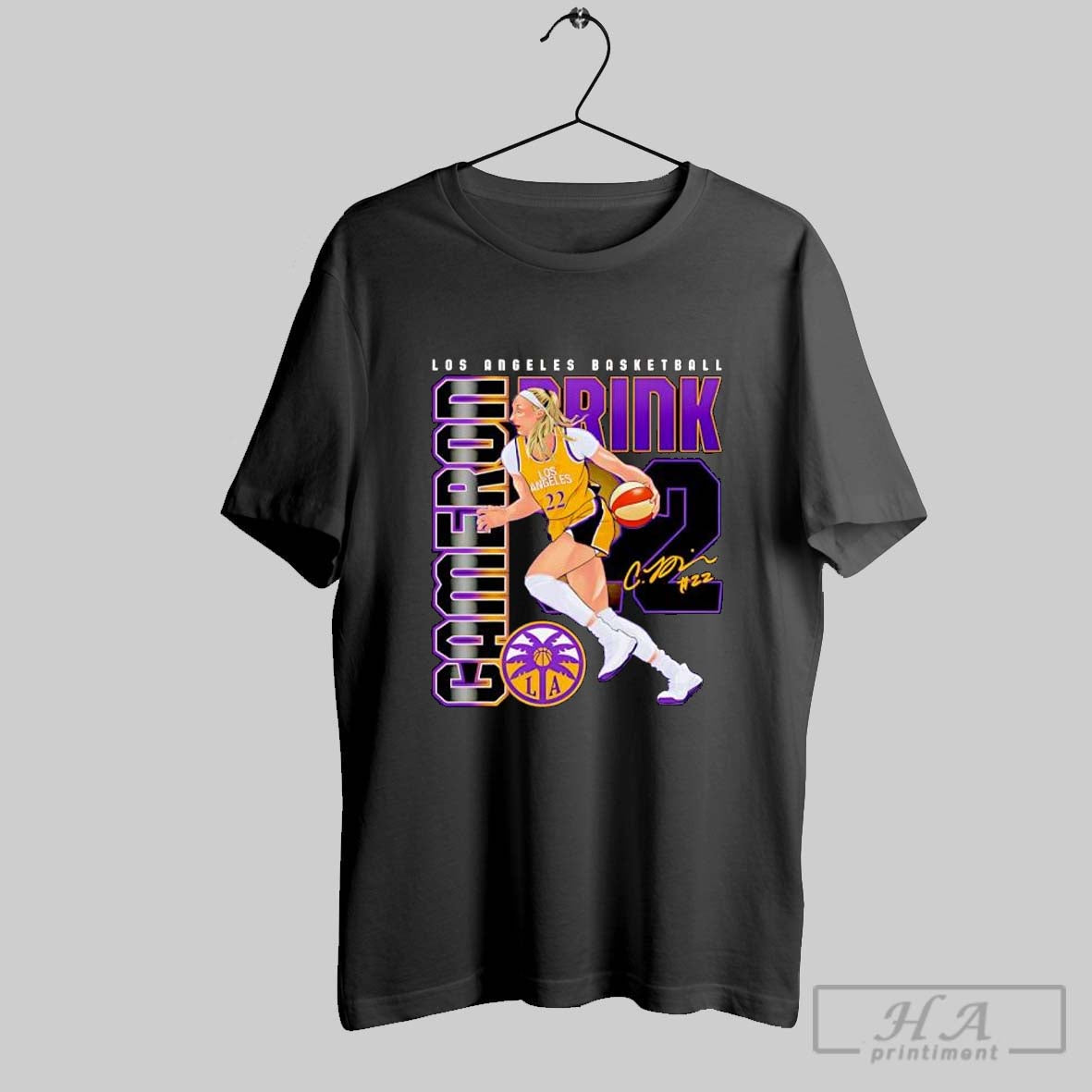 Official Wnba Cameron Brink Los Angeles Sparks Player Number 22 Unisex