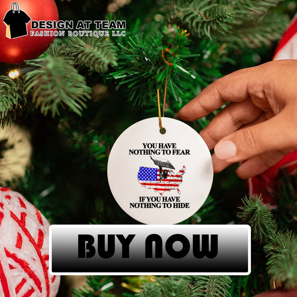 You have nothing to flear if you have nothing to hide USA Map flock camera shirt