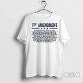 Officials 1st Amendment Us Constitution Patriot T Shirt Unisex