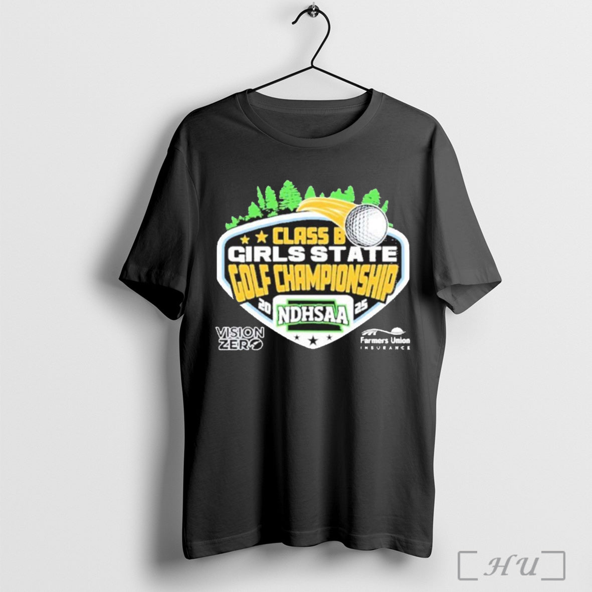 Officials 2025 Ndhsaa Class B Girls State Golf Championship Tournament Logo T Shirt Unisex