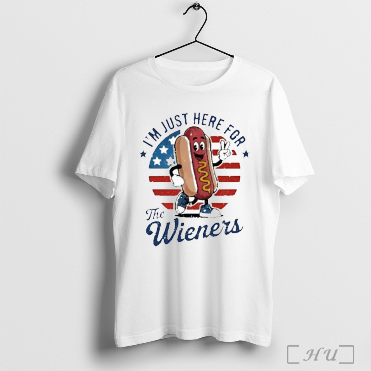 Officials 4th Of July Im Just Here For The Wieners Shirt T Shirt Unisex