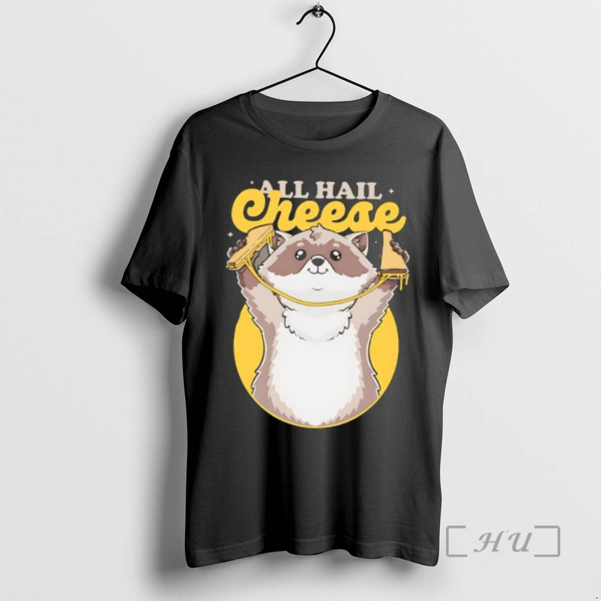 Officials All Hail Cheese Raccoon Holding Grilled Cheese Sandwich Unisex