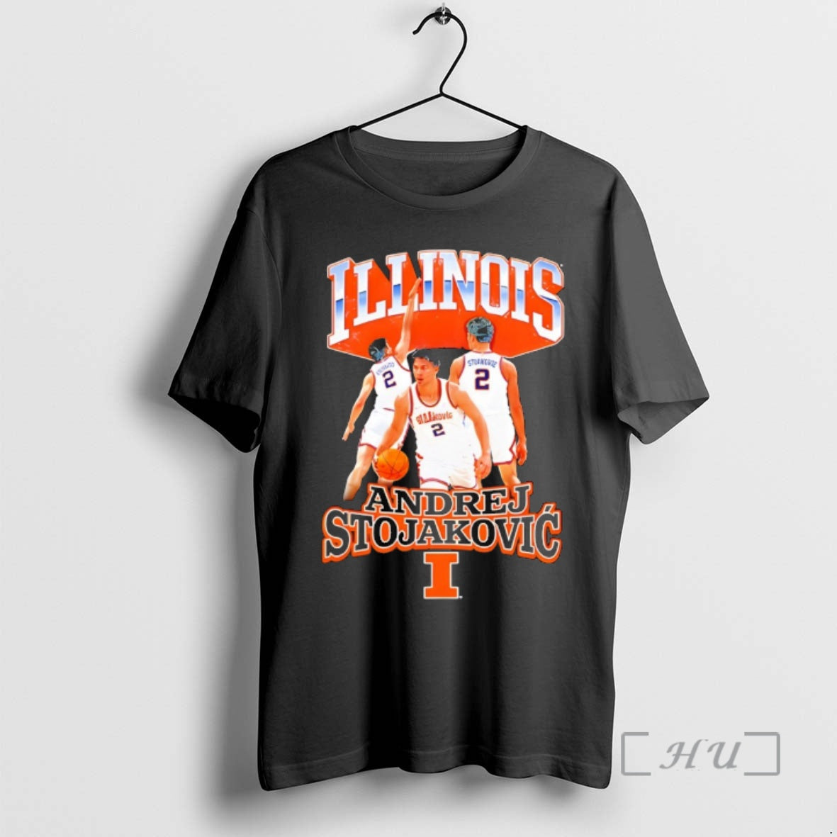 Officials Andrej Stojakovic Illinois Fighting Illini Basketball Graphic Vintage Unisex