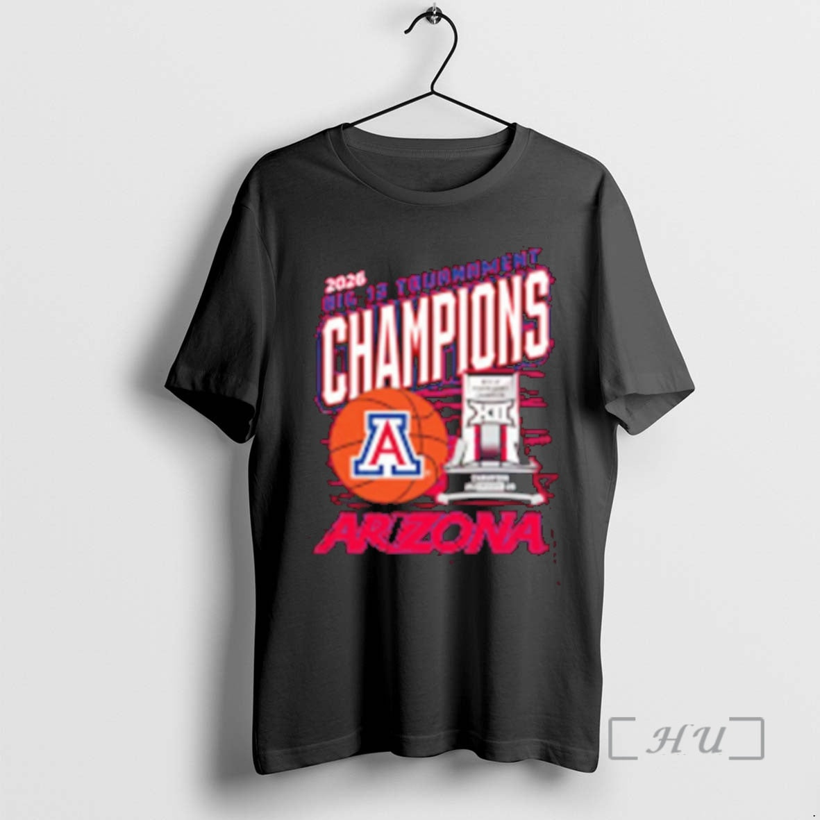 Officials Arizona Wildcats 2026 Big 12 Mens Basketball Tournament Championship Trophy Premium T Shirts Sweater