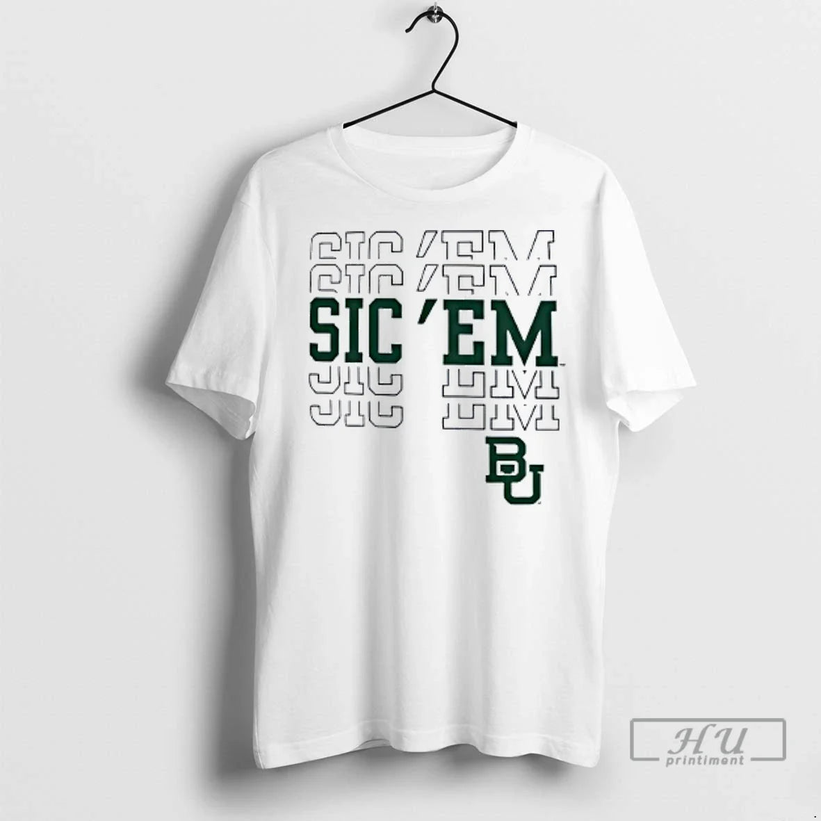 Officials Baylor Bears Ivory Sic Em T Shirt Unisex