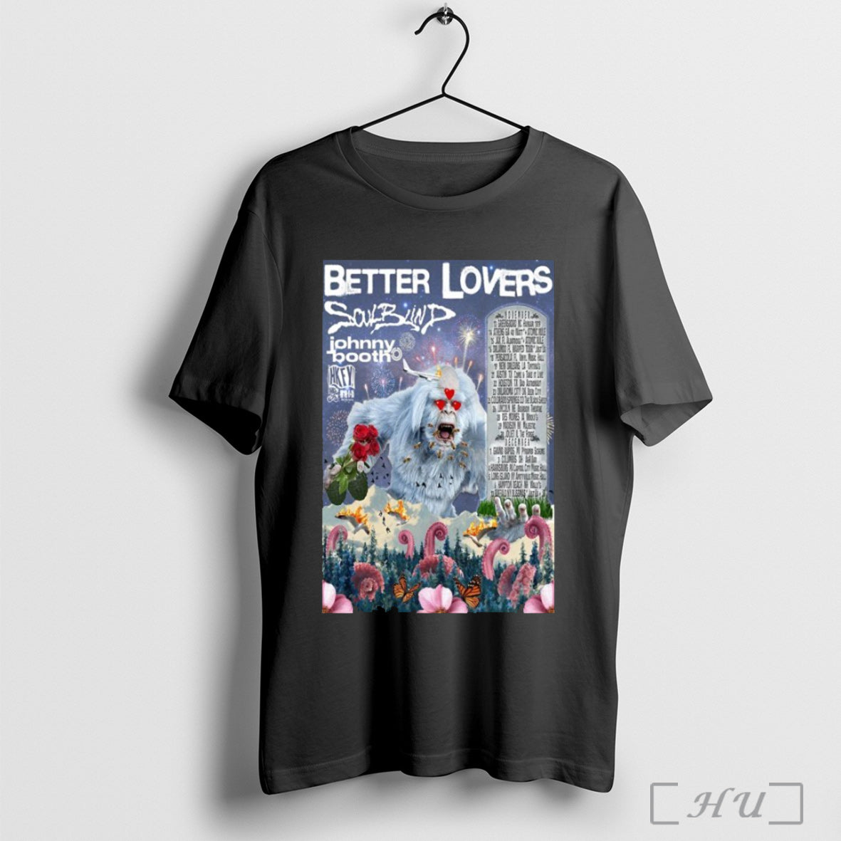 Officials Better Lovers November December Tour 2025 Dates T Shirt Unisex