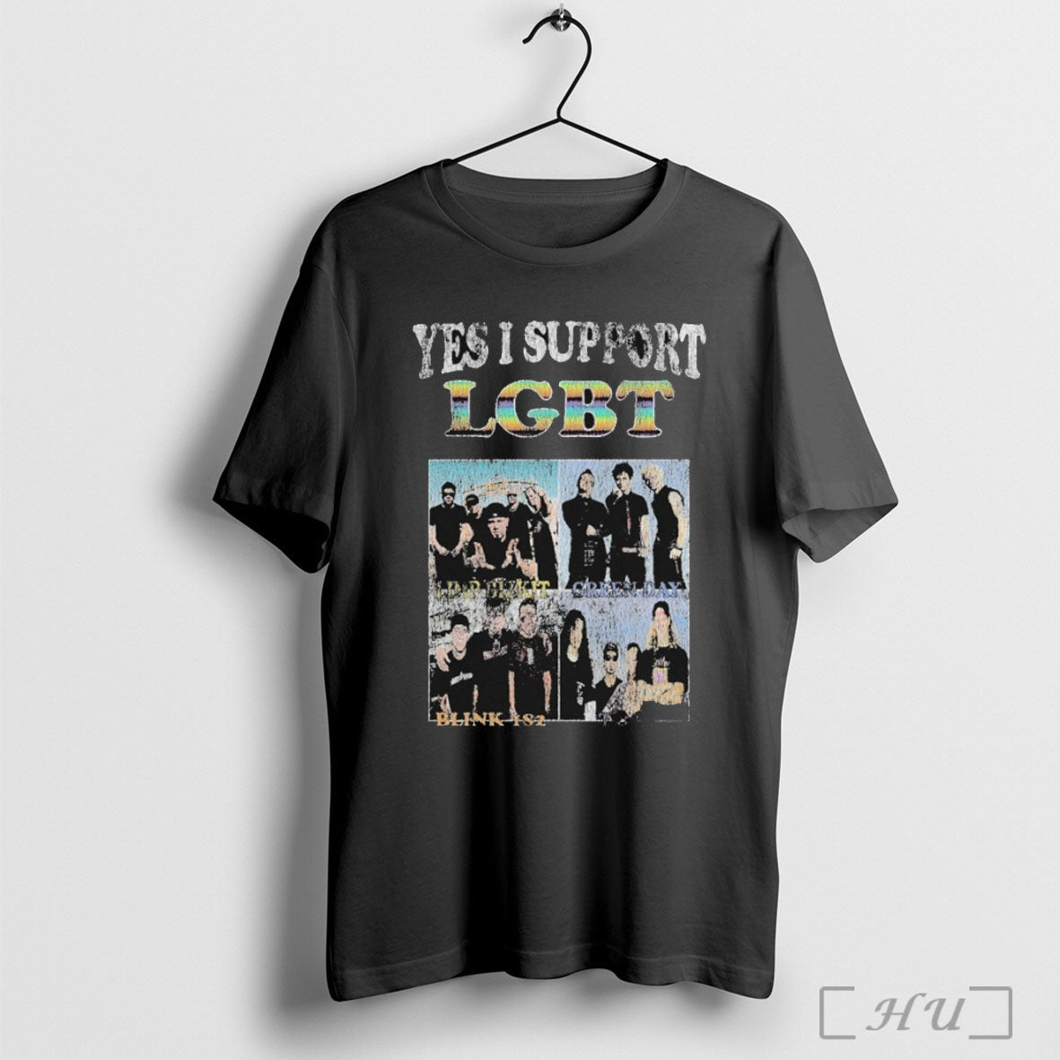 Officials Blink 182 Yes I Support Lgbt T Shirt Unisex