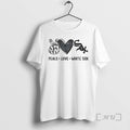 Officials Chicago White Sox Baseball Peace Love White Sox Logo Unisex