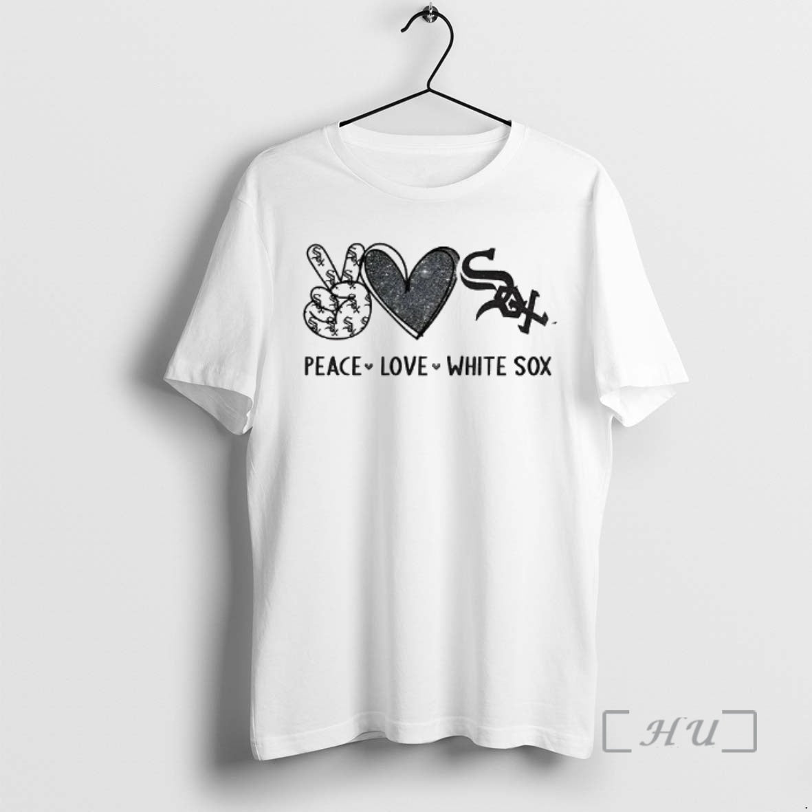 Officials Chicago White Sox Baseball Peace Love White Sox Logo Unisex