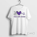 Officials Colorado Rockies Baseball Peace Love Rockies Logo Unisex