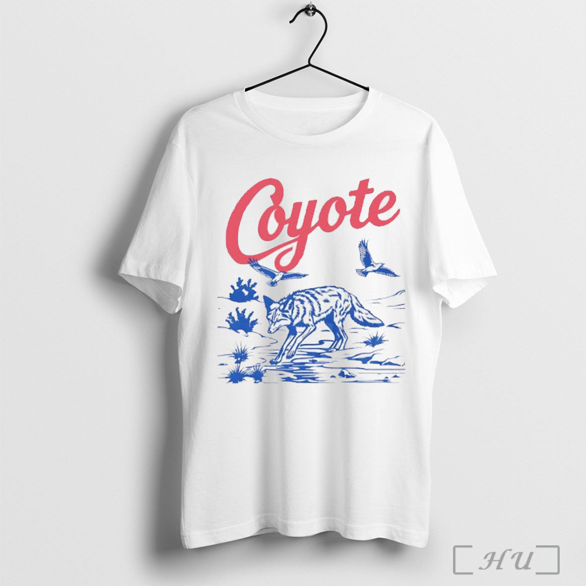 Officials Coyote Desert Wildlife Vintage Graphic T Shirt Unisex