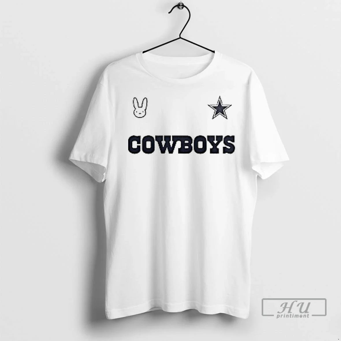 Officials Dallas Cowboys X Bad Bunny Frog Mascot T Shirt Unisex