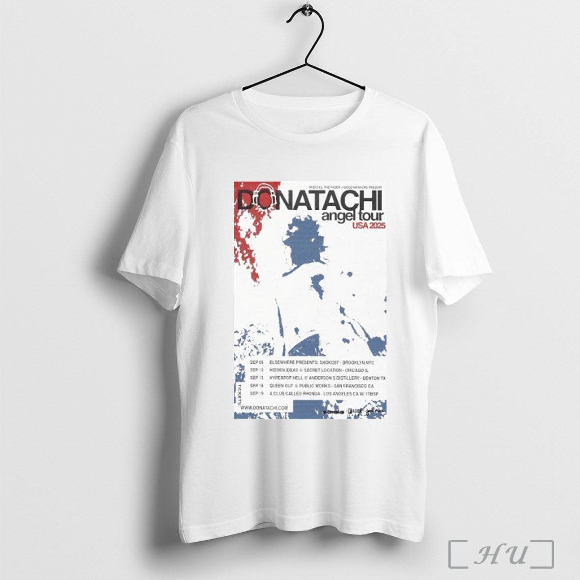 Officials Donatachi Angel Tour Usa 2025 Dates T Shirt Unisex