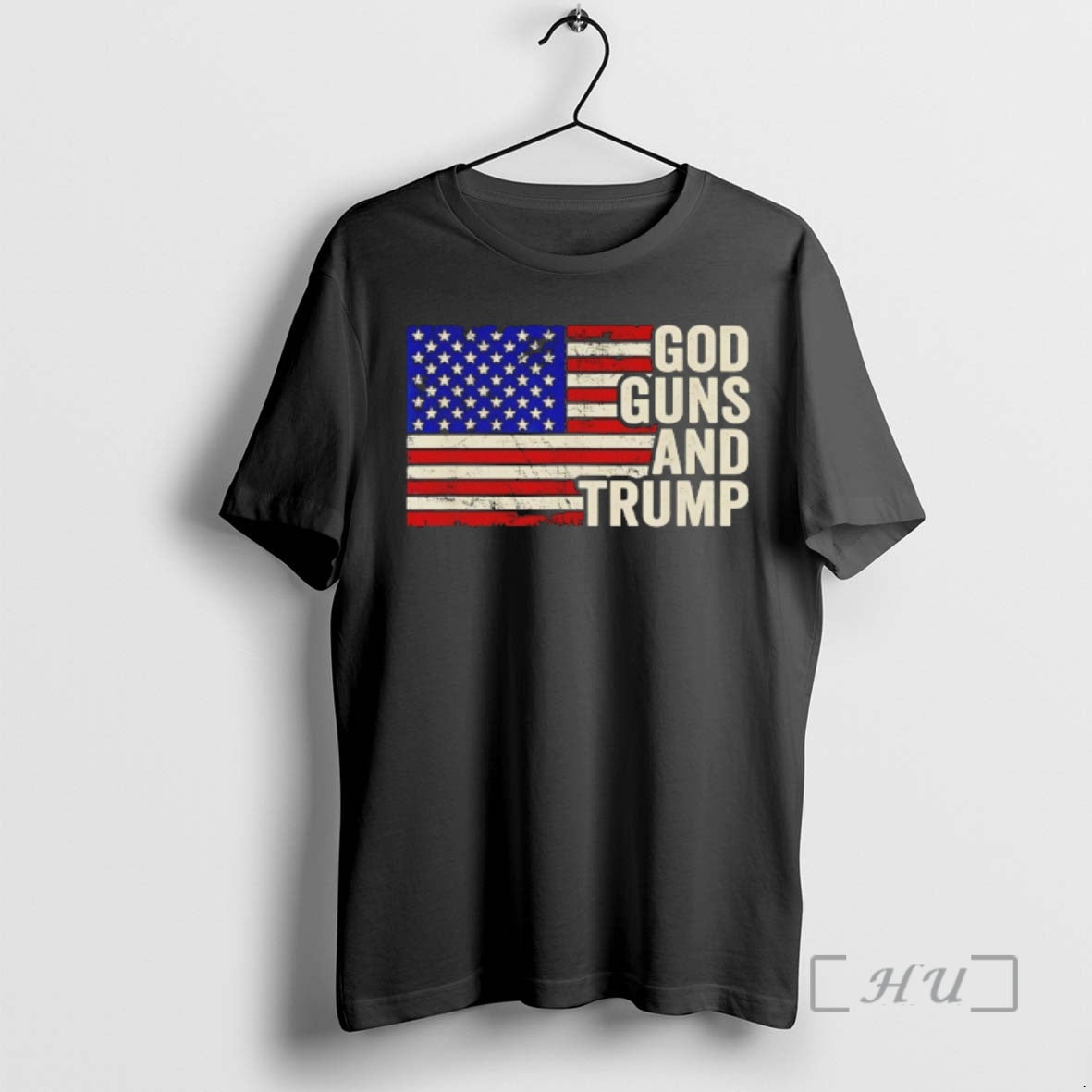 Officials God Guns And Trump Republican Usa Flag Retro Unisex