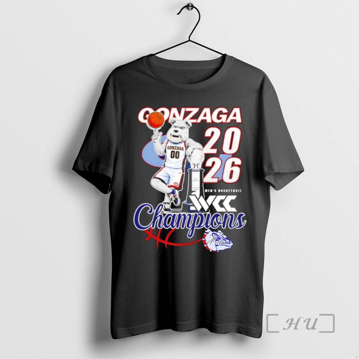 Officials Gonzaga Bulldogs Mascot Wcc Mens Basketball Champions 2026 Unisex