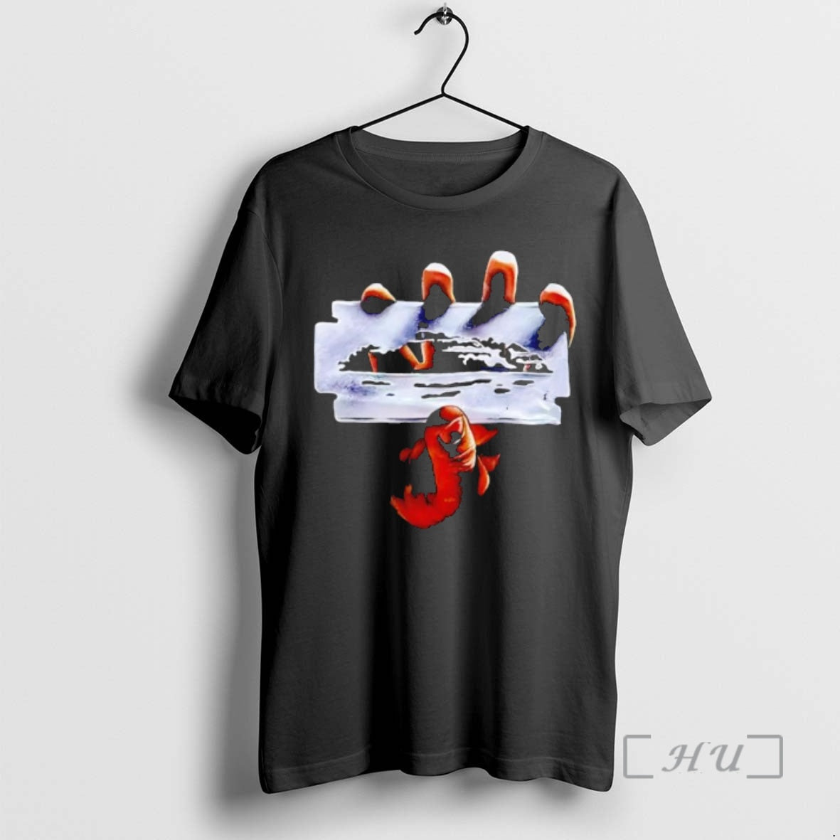 Officials Hand Holding Razor Blade British Steel Heavy Metal Unisex