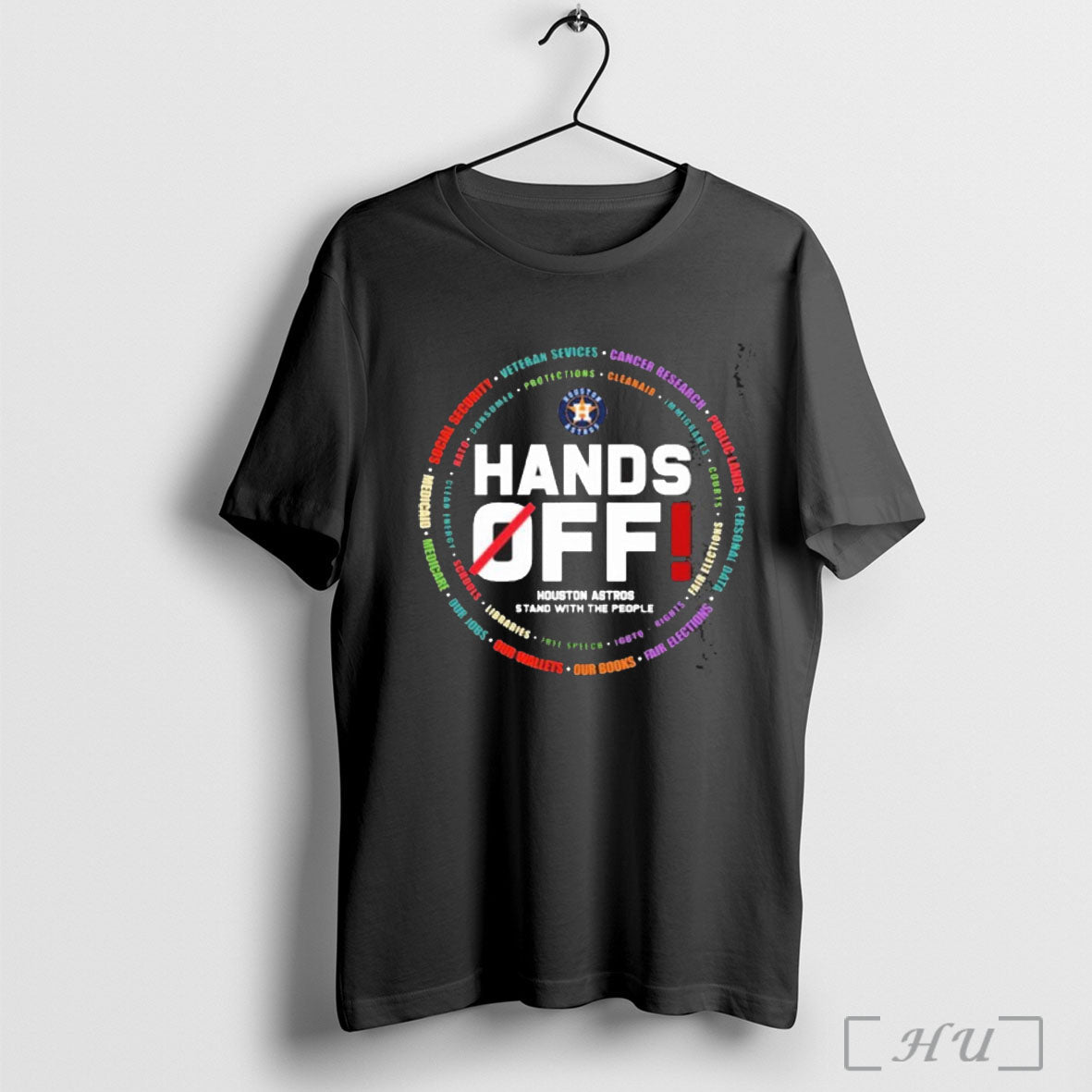 Officials Houston Astros Logo Hands Off Seattle Mariners Stand With The People T Shirt Unisex