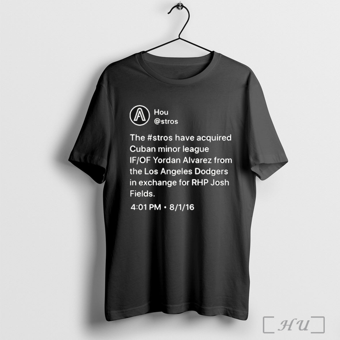 Officials Houston Astros Yordan Alvarez Trade Announcement T Shirt Unisex